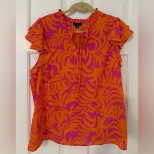 1. State Women's Vibrant Ruffle Sleeve Blouse